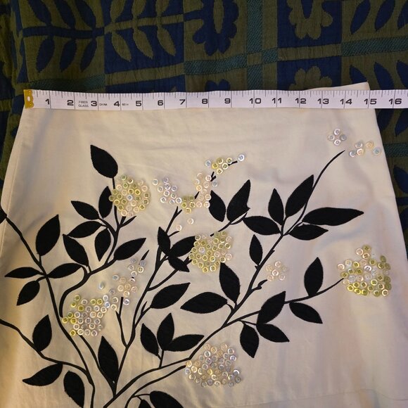 Anthropologie Odille Button Floral Skirt Size 6 - Picture 3 of 9